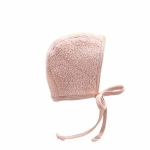 Briar Baby Roseate Sherpa Bonnet Blush Rose Pink 12-18 months